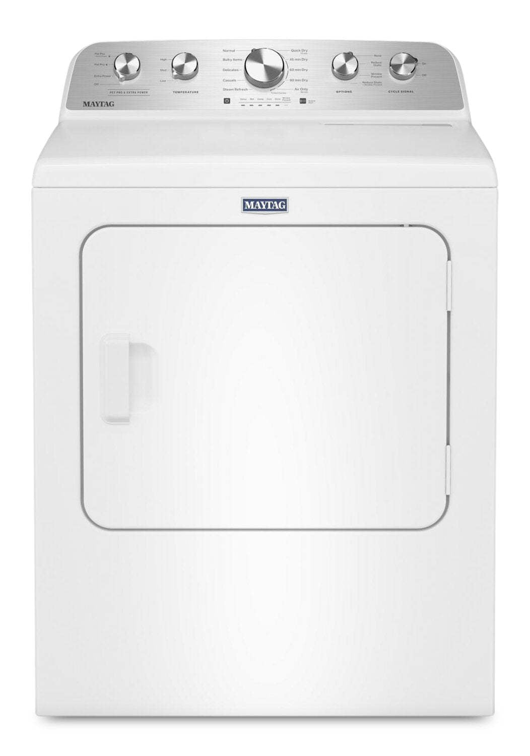 Maytag 5,4 pi³ Laveuse à chargement par le haut avec agitateur et 7,0 pi³ Sécheuse électrique Pet Pro – blanche - MATL56WW | Laveuse à chargement par le haut de 5,4 pi³ et sécheuse électrique Animal Pet Pro de 7,0 pi³ de Maytag - blanches - MATL56WW