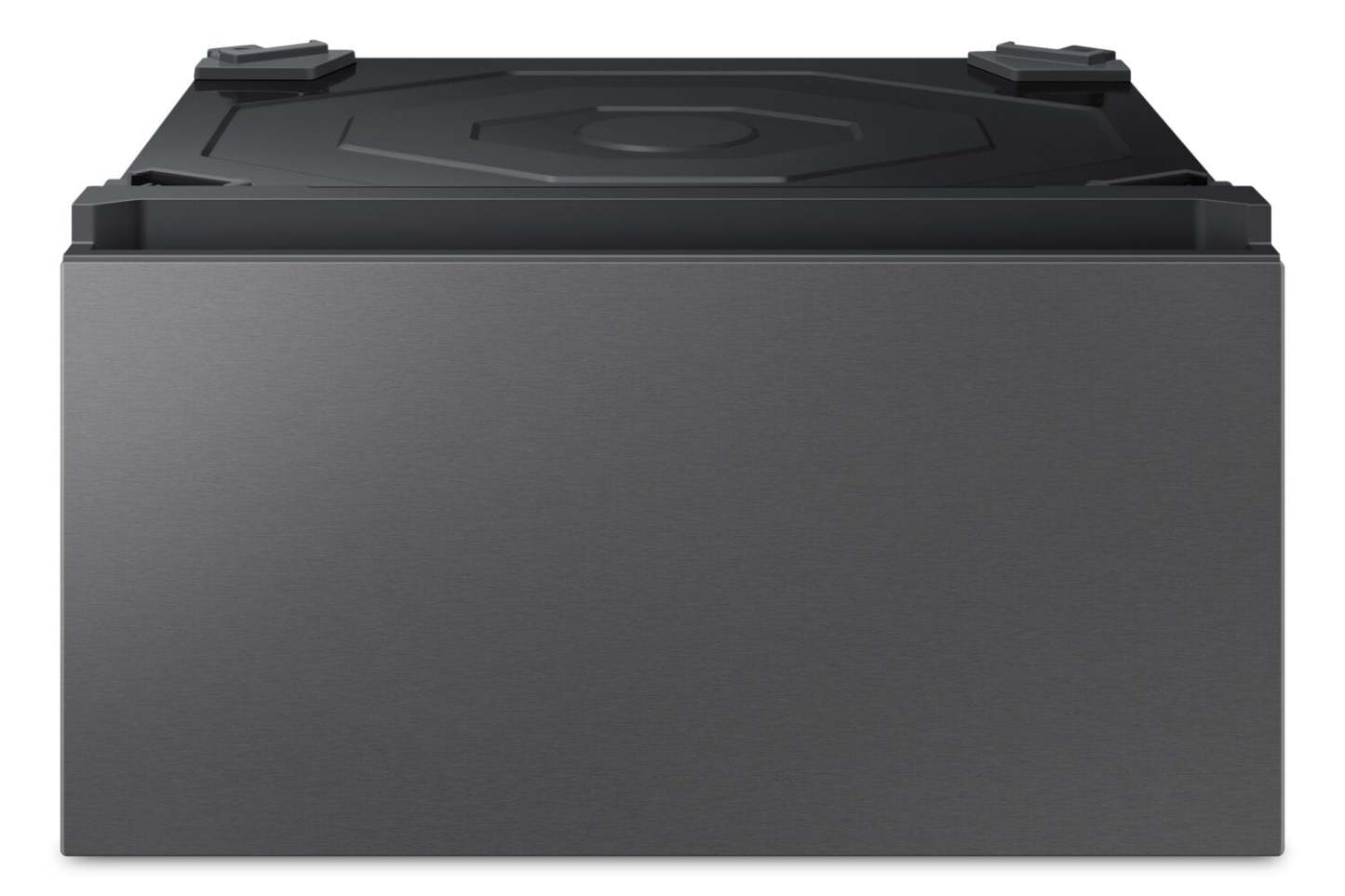 Piédestal à linge sur mesure Samsung 27 avec tiroir de rangement - Acier foncé - WE602NSUS | Piédestal de buanderie 27 po Bespoke de Samsung avec tiroir de rangement - acier foncé - WE602NSUS/US | WE602NSU