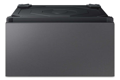 Piédestal à linge sur mesure Samsung 27 avec tiroir de rangement - Acier foncé - WE602NSUS | Piédestal de buanderie 27 po Bespoke de Samsung avec tiroir de rangement - acier foncé - WE602NSUS/US | WE602NSU