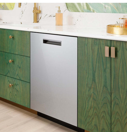 Lave-vaisselle intelligent Café de 24 po et de 39 dBA avec panier supérieur UltraWash - verre platine - CDP888M5VS5