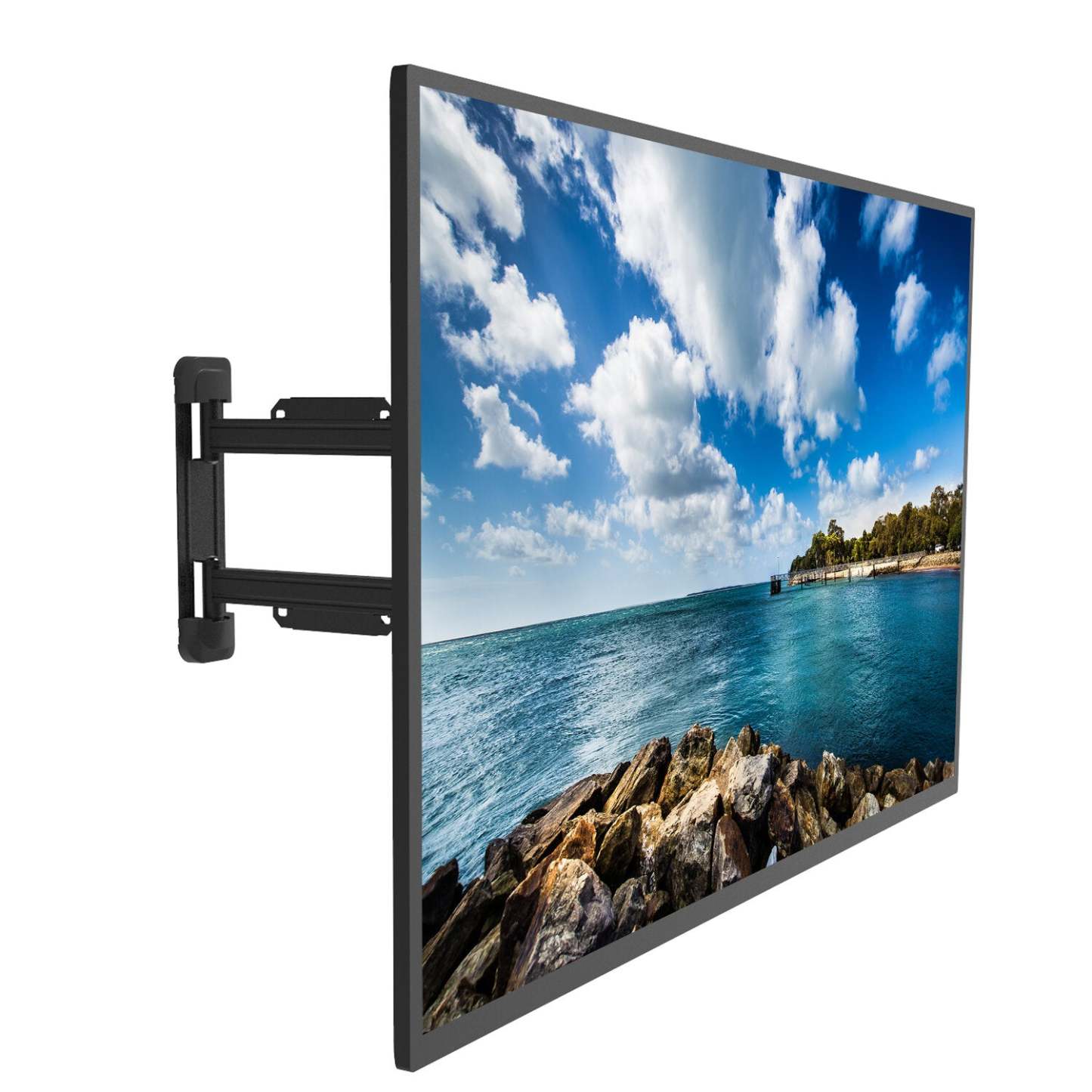 Kanto PS400 Support mural TV à mouvement complet avec extension de 27 pour téléviseurs de 30 à 70 pouces | Support mural Kanto PS400 entièrement articulé pour téléviseurs de 30 po à 70 po | PS400FMM