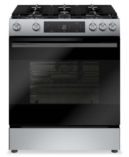 Bosch 30 5.8 Cu. Ft. 100 Series Gas Range with Rapid Preheat and Air Fry - Stainless Steel - HGF1050MUC | Cuisinière à gaz Bosch série 100 de 5,8 pi3 et de 30 po avec préchauffage rapide et friture à air - acier inoxydable - HGF1050MUC | HGF105MC
