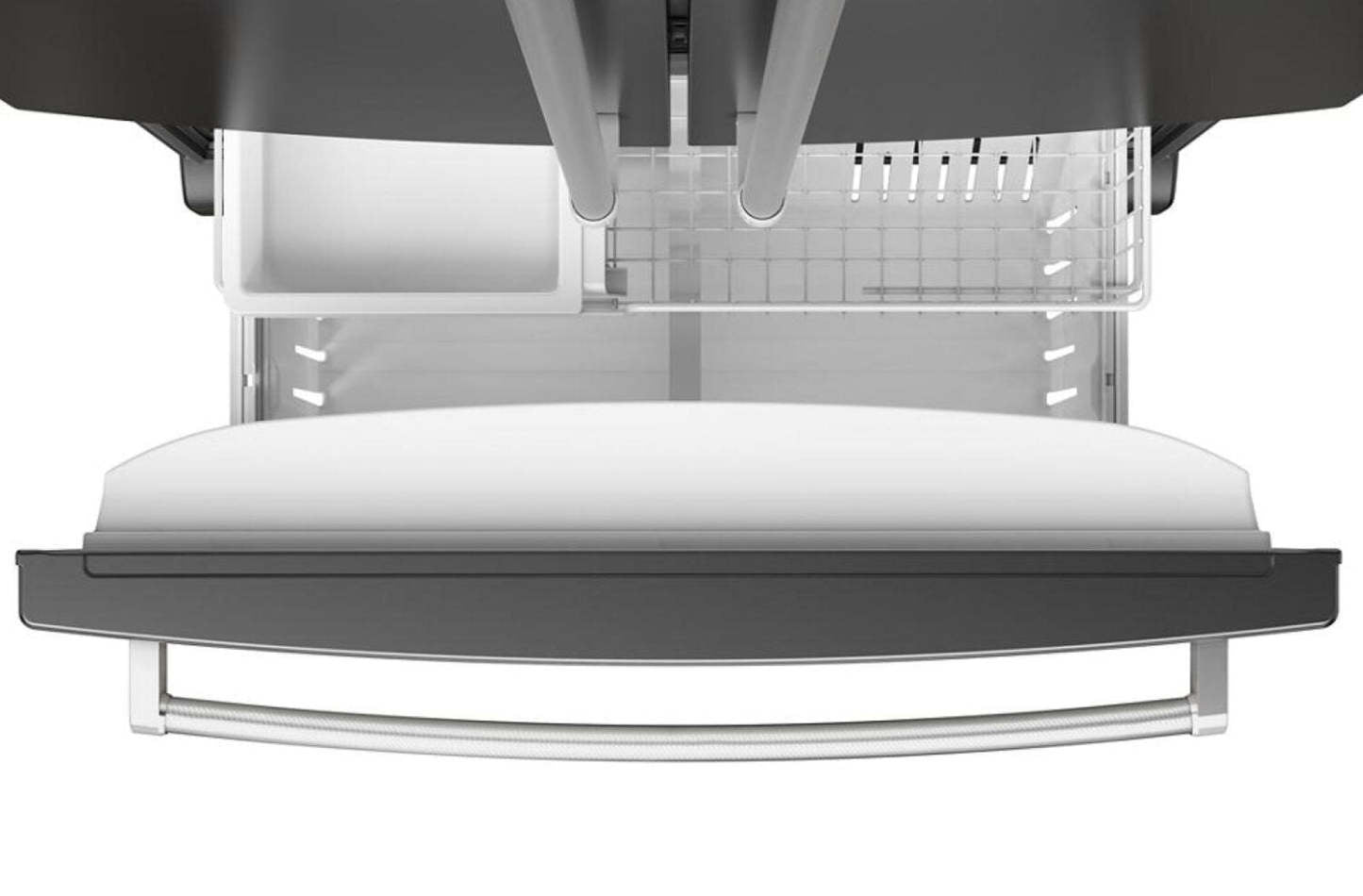 Réfrigérateur KitchenAid de 36 po et de 20 pi3 de profondeur comptoir à portes françaises - acier inoxydable noir - KRFC136RBS | KRFC13BS