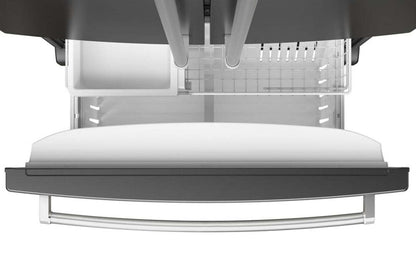 Réfrigérateur KitchenAid de 36 po et de 20 pi3 de profondeur comptoir à portes françaises - acier inoxydable noir - KRFC136RBS | KRFC13BS