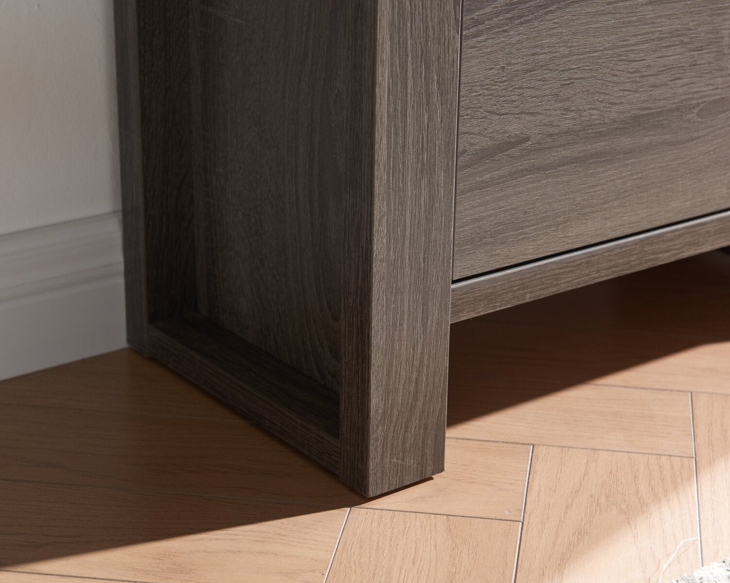 Bibliothèque Oscar Owen 22,5 à 2 étagères avec tiroir classeur - Gris|Bibliothèque Oscar Owen de 22,5 po à deux tablettes avec tiroir classeur - grise