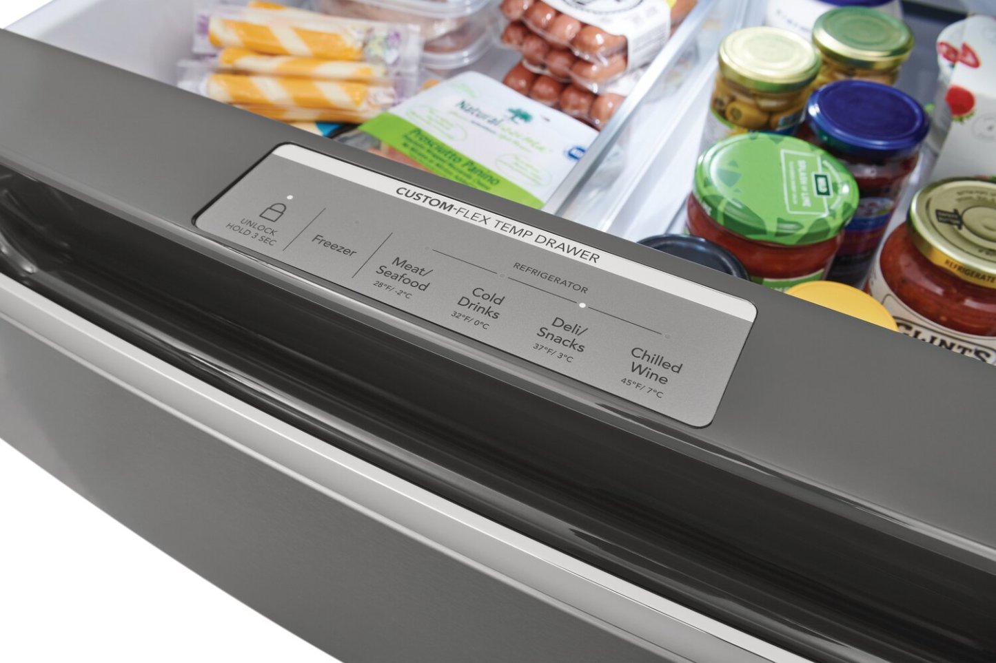 Réfrigérateur Frigidaire Gallery de 21,5 pi³ et de 36 po de profondeur comptoir à 4 portes français - Résistant aux traces® …