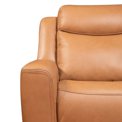Scott Living Prescott 79 Genuine Leather Power Reclining Loveseat with Power Headrests - Butternut Brown | Causeuse à inclinaison électrique Prescott de Scott Living de 79 po en cuir véritable avec appuie-têtes électriques - brun courge musquée