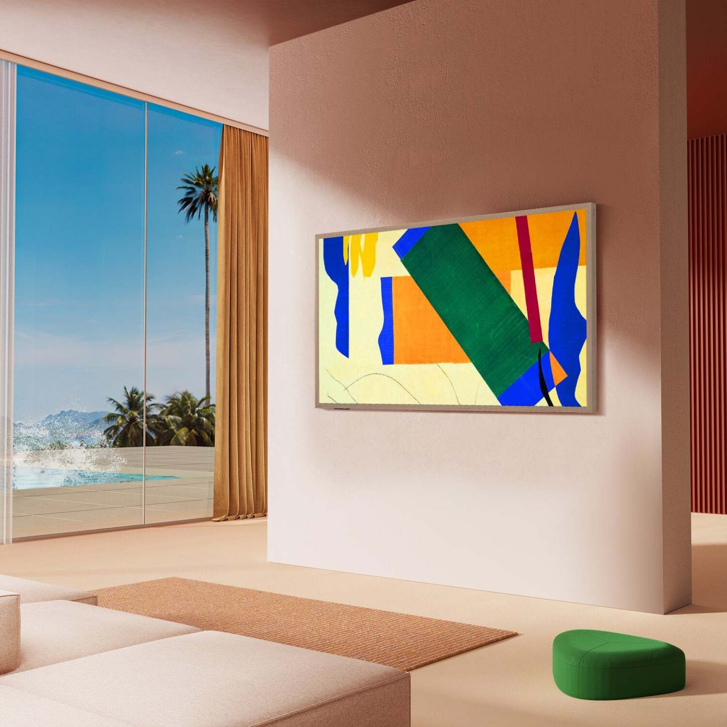 HISENSE 65 CanvasTV QLED 4K UHD Smart Google TV (65S7N) - Modèle 2024 | Téléviseur intelligent QLED HISENSE QD6QF CanvasTVMC UHD 4K de 65 po avec Google TVMC (65S7N) - Modèle 2024