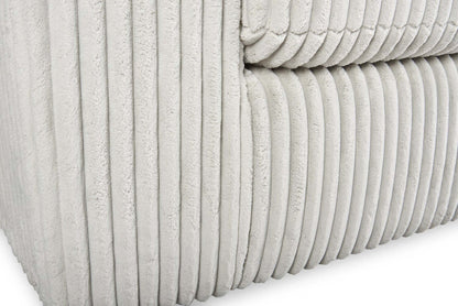 Canapé Willow de 87 po en tissu gris clair avec accoudoirs rectilignes et coussins de siège et de dossier réversibles | WIL2GYSF