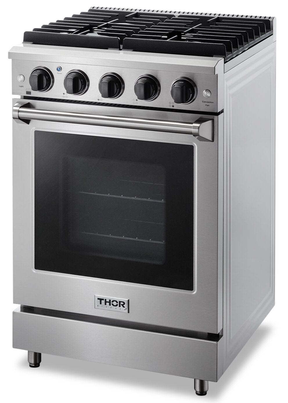 Thor Kitchen 24 3.7 Cu. Ft. Freestanding Gas Range - LRG2401  | Cuisinière amovible à gaz 24 po Thor Kitchen de 3,7 pi³ - LRG2401  | LRG2401S