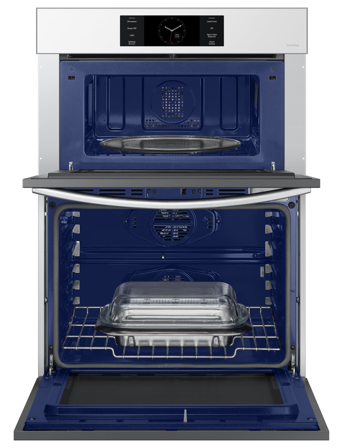 Four à micro-ondes combiné avec quatre mural électrique Samsung de 30 po et de 7 pi³ - Blanc - …