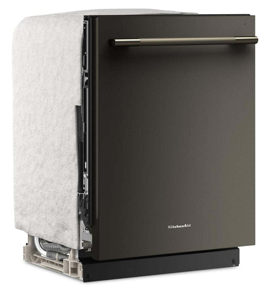 Lave-vaisselle KitchenAid de 24 po et de 44 dBA avec troisième panier 360° Max JetsMC - minéral noir - KDTS424SBE