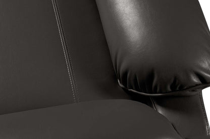 Fauteuil inclinable Chandler de 37 po en tissu d'apparence cuir - gris