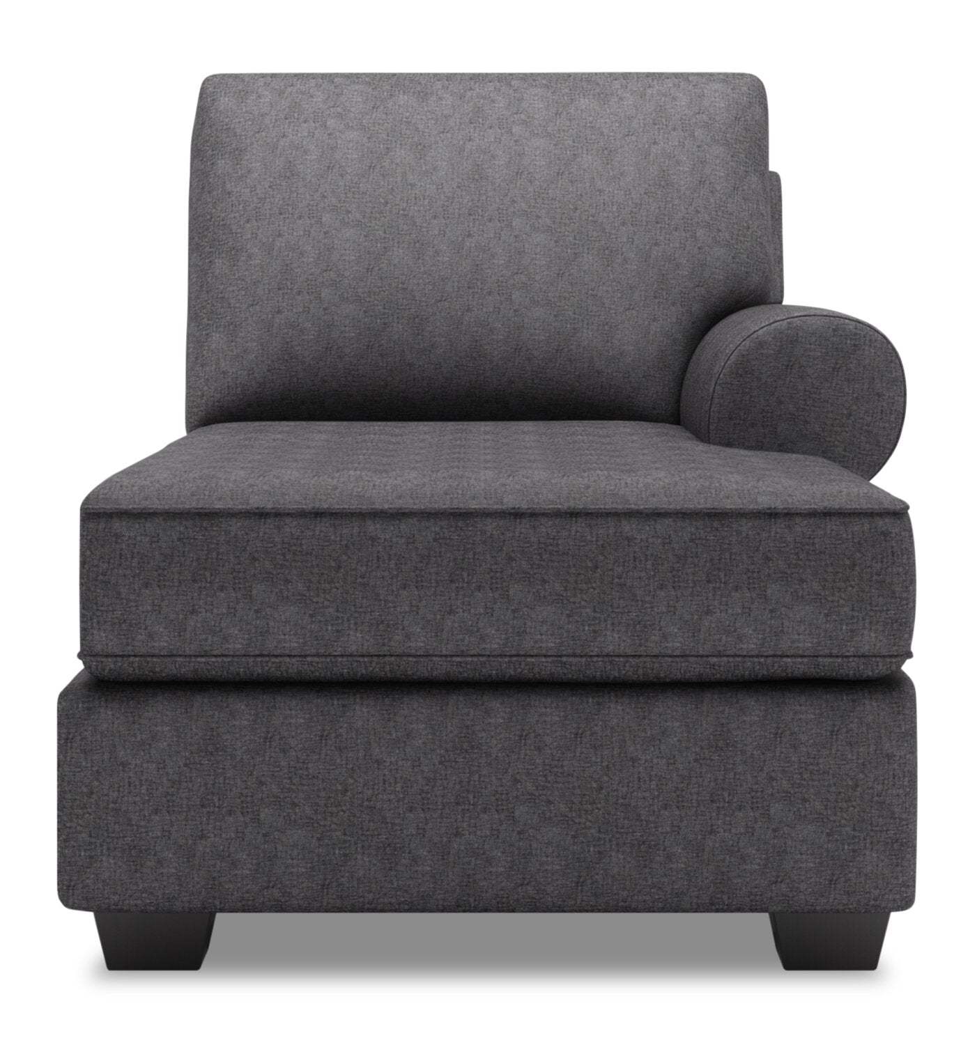 Sofa Lab Roll RAF Chaise - Charbon de luxe | Fauteuil long de gauche Roll de la collection Sofa Lab - Charbon de luxe | RO282993