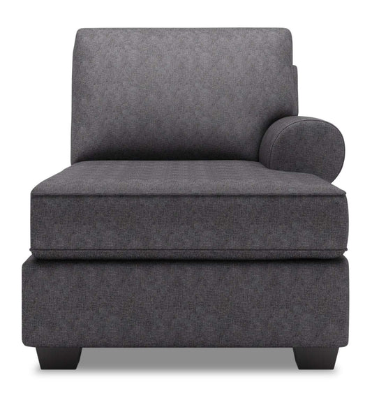 Sofa Lab Roll RAF Chaise - Charbon de luxe | Fauteuil long de gauche Roll de la collection Sofa Lab - Charbon de luxe | RO282993