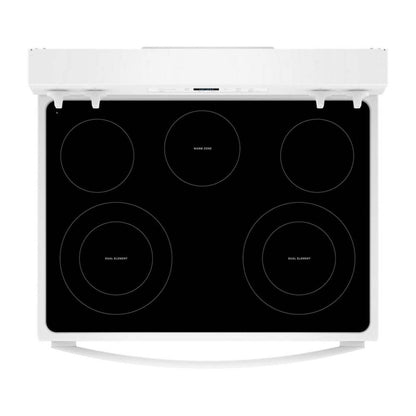 Cuisinière électrique Whirlpool de 30 po et de 5,3 pi3 avec 5 éléments - YWFES3330RW | Cuisinière électrique Whirlpool de 5,3 pi3 et de 30 po avec 5 éléments - YWFES3330RW | YWFES33W