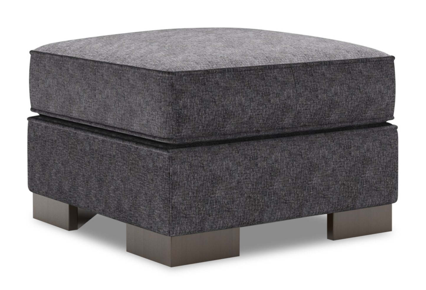Pouf Track 24 en tissu chenille, fabriqué au Canada | TR802993