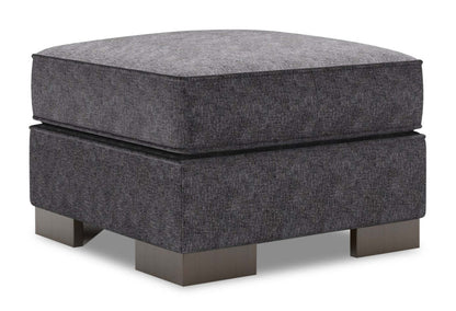 Pouf Track 24 en tissu chenille, fabriqué au Canada | TR802993