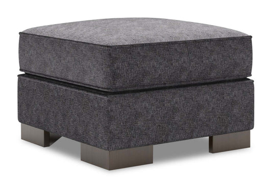 Pouf Track 24 en tissu chenille, fabriqué au Canada | TR802993