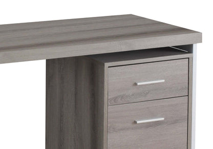 Lindsay 47.25 Office Desk with 2-Drawers - Taupe|Bureau Lindsay de 47,25 po à 2 tiroirs - taupe