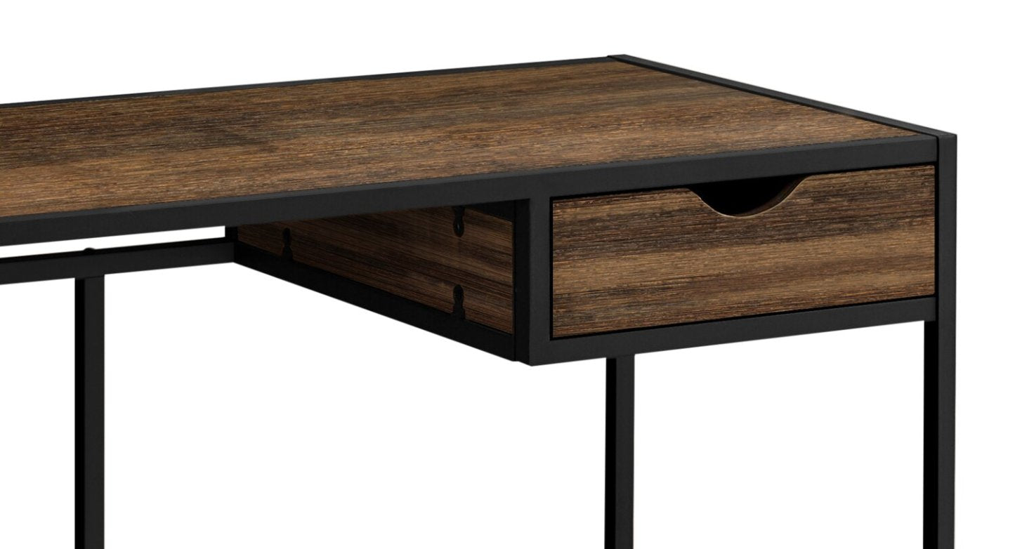 Bureau Everly de 42,25 po avec tiroir - brun
