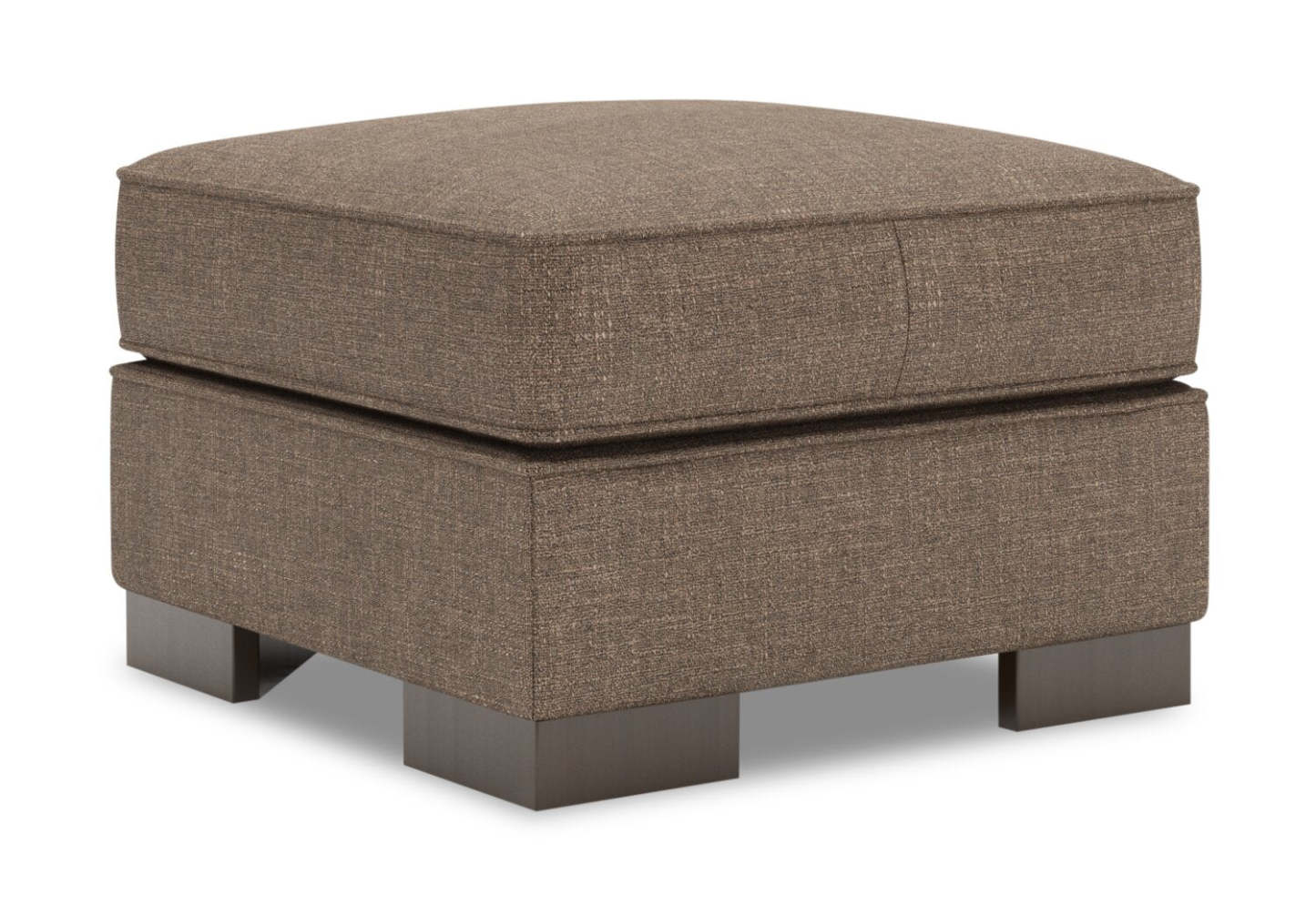 Fabriqué au Canada Pouf personnalisable Sofa Lab Track 24 en tissu d'apparence lin - Luna Praline Brown | Pouf Track de Sofa Lab de 24 po fabriqué au Canada en tissu d'apparence lin - brun Luna Praline | TR802591