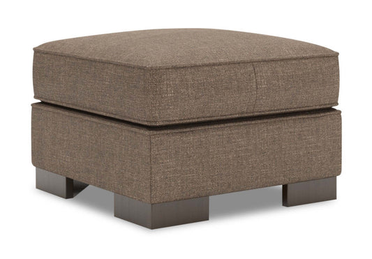 Fabriqué au Canada Pouf personnalisable Sofa Lab Track 24 en tissu d'apparence lin - Luna Praline Brown | Pouf Track de Sofa Lab de 24 po fabriqué au Canada en tissu d'apparence lin - brun Luna Praline | TR802591