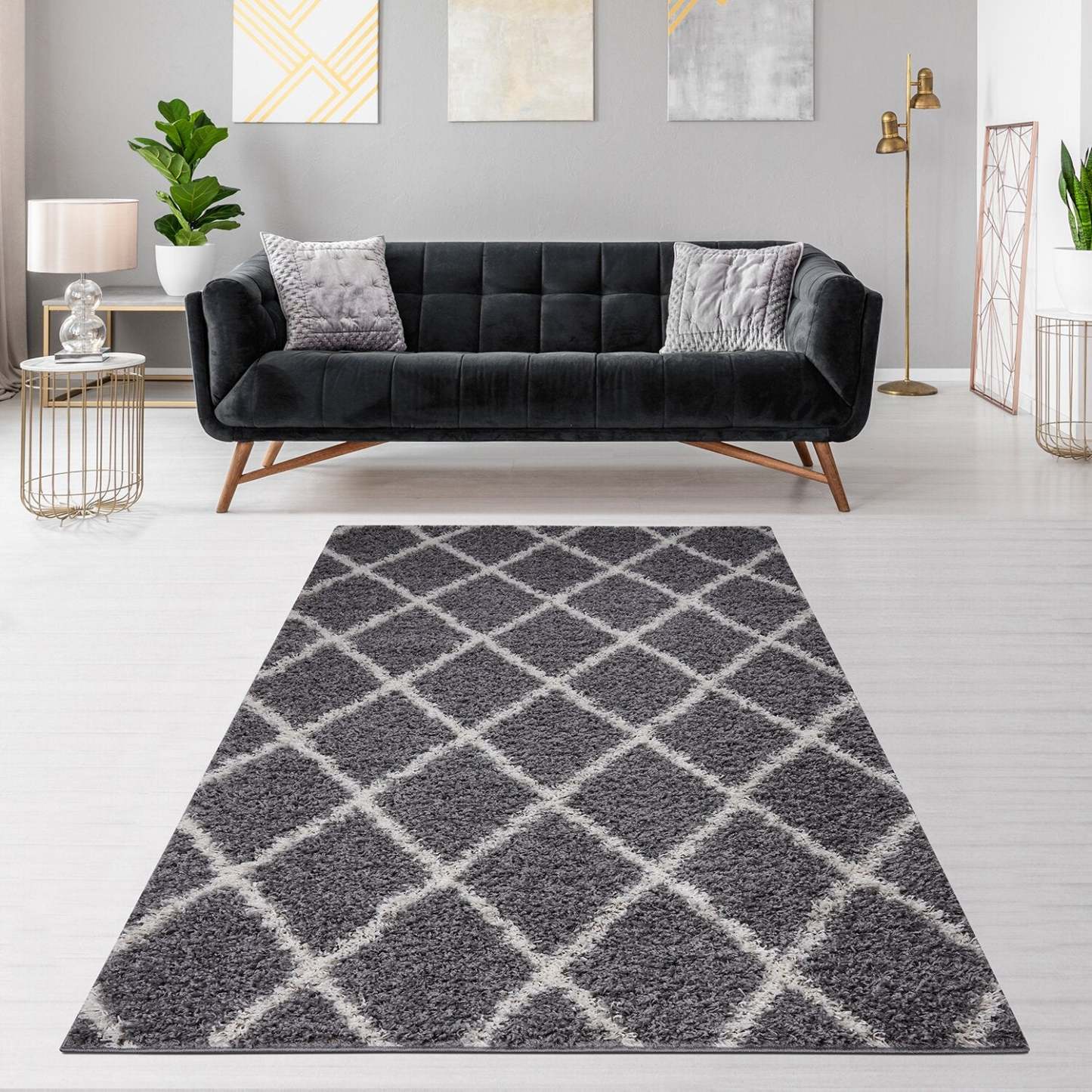 Tapis gris Austin - 6'6 x 9'6 | Tapis Austin grise - 6 pi 6 po x 9 pi 6 po | AUSTIN08