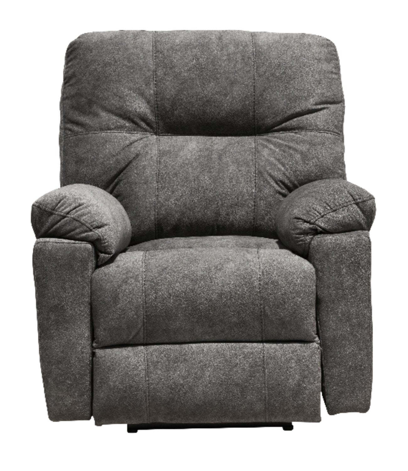Fabriqué au Canada Fauteuil inclinable coulissant en tissu Gybson 38 - Gris | Fauteuil coulissant inclinable Gybson de 38 po fabriqué au Canada en tissu - gris