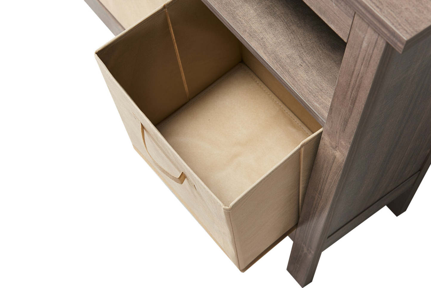 Table d'entrée Kimberly 47.25 avec trois paniers - Beige|Table d'entrée Kimberly de 47,25 po avec 3 paniers - beige