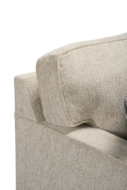 Canapé Lennox de 83 po fabriqué au Canada en tissu de chenille avec coussins réversibles et coussins décoratifs - taupe | Fabriqué au Canada Canapé Lennox 83 en tissu chenille avec coussins réversibles et oreillers décoratifs - Taupe