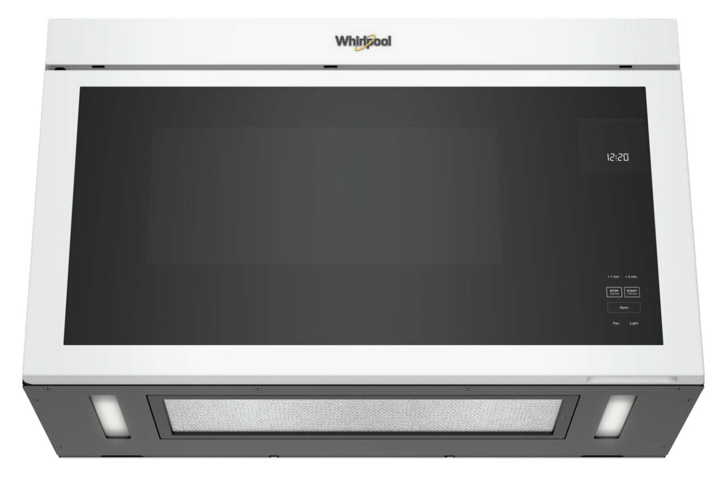 Tourbillon 1,1 Cu. Fort. Micro-ondes encastré avec cuisson de 900 watts - Blanc - YWMMF5930PW | Quatre à micro-ondes à hotte intégrée Whirlpool de 1,1 pi³ à installation affleurée avec cuisson à 900…