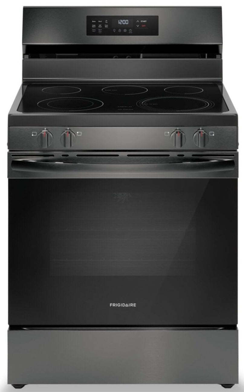 Cuisinière électrique Frigidaire de 5,3 pi³ avec friture à air et cuisson par convection - acier inoxydable noir - FCR…