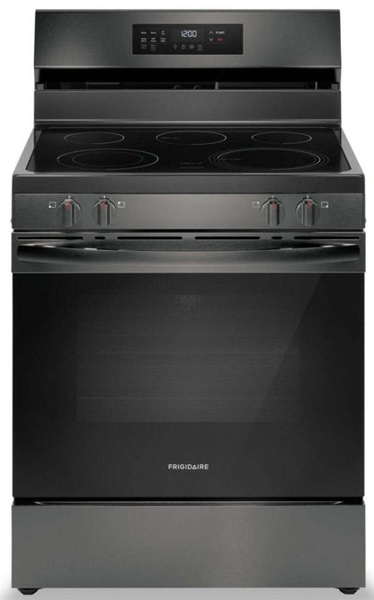 Cuisinière électrique Frigidaire de 5,3 pi³ avec friture à air et cuisson par convection - acier inoxydable noir - FCR…