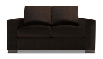 Fabriqué au Canada Canapé Personnalisable Lab Track 62 Canapé en Chenille avec Accoudoirs - Brun Chocolat de Luxe | Causeuse Track de Sofa Lab de 62 po fabriquée au Canada en tissu d'apparence lin - brun Chocolat de Luxe | TR203293
