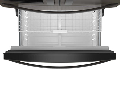 Réfrigérateur Whirlpool de 36 po et de 24,5 pi³ à portes françaises - acier inoxydable noir - WRMF3636RV | WRMF36RV