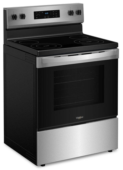 Cuisinière électrique Whirlpool de 5,3 pi³ avec nettoyage automatique - acier inoxydable - YWFES3530RS | Bain à remous 5,3 Cu. Fort. Cuisinière électrique avec autonettoyage - Acier inoxydable - YWFES3530RS