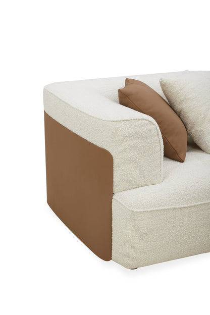 Tribeca 4 pièces sectionnel droit - perle | Sofa sectionnel de droite Tribeca 4 pièces - perle