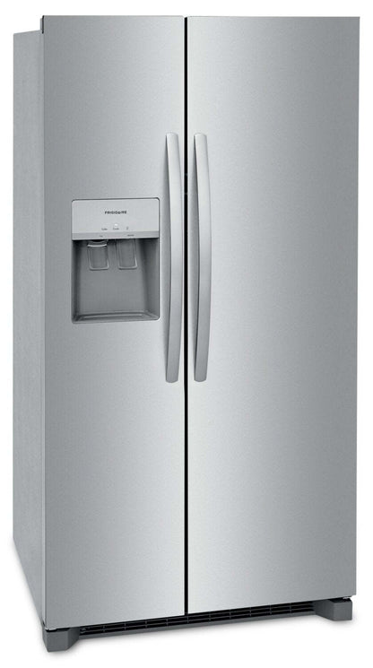 Réfrigérateur Frigidaire de 25,6 pi³ et de 36 po de profondeur standard à compartiments juxtaposés - Acier inoxydable - FRSS2623A… | Réfrigérateur Frigidaire de 25,6 pi³ et de 36 po de profondeur standard à compartiments juxtaposés…