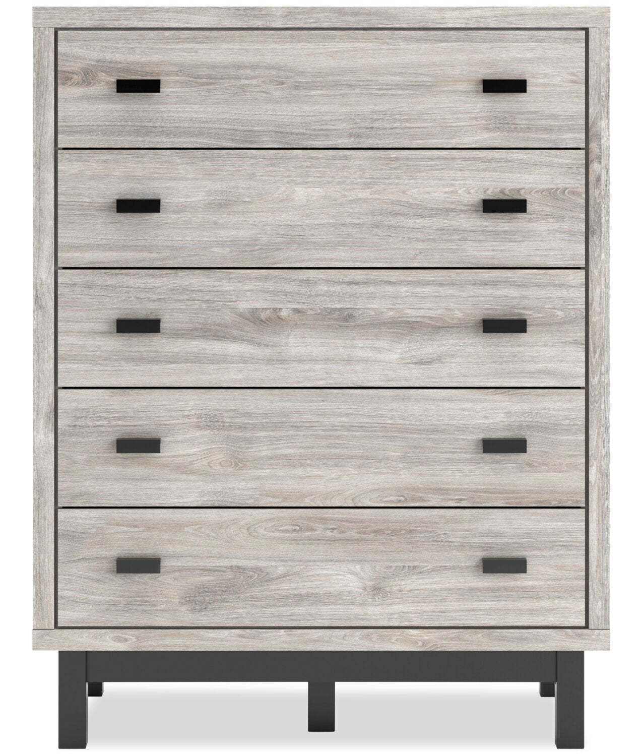 Zen Bedroom Chest of Drawers, 5-Drawer, 44.7W x 52.5H - Grey | Commode verticale Zen de 44,7 po (L) x 52,5 po (H) à 5 tiroirs pour la chambre à coucher - grise