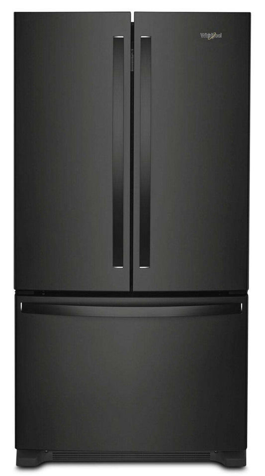 Whirlpool 36 20 pi3 Réfrigérateur de profondeur comptoir à portes françaises - noir - WRFC2036RB | Réfrigérateur Whirlpool de 20 pi3 et de 36 po de profondeur comptoir à portes françaises - noir - WRFC2036RB | WRFC20RB