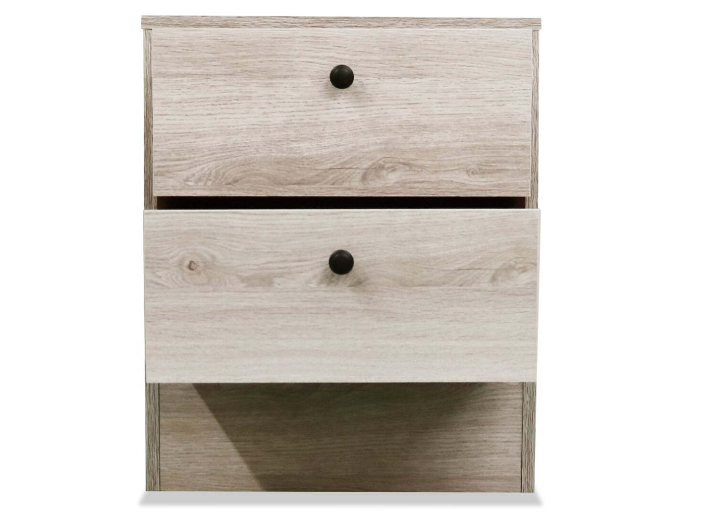 Hart Bedside 2-Drawer Nightstand, 18.4W x 22.2H, Made in Canada - White | Table de nuit Hart de 18,4 po (L) x 22,2 po (H) à 2 tiroirs, fabriquée au Canada - blanche