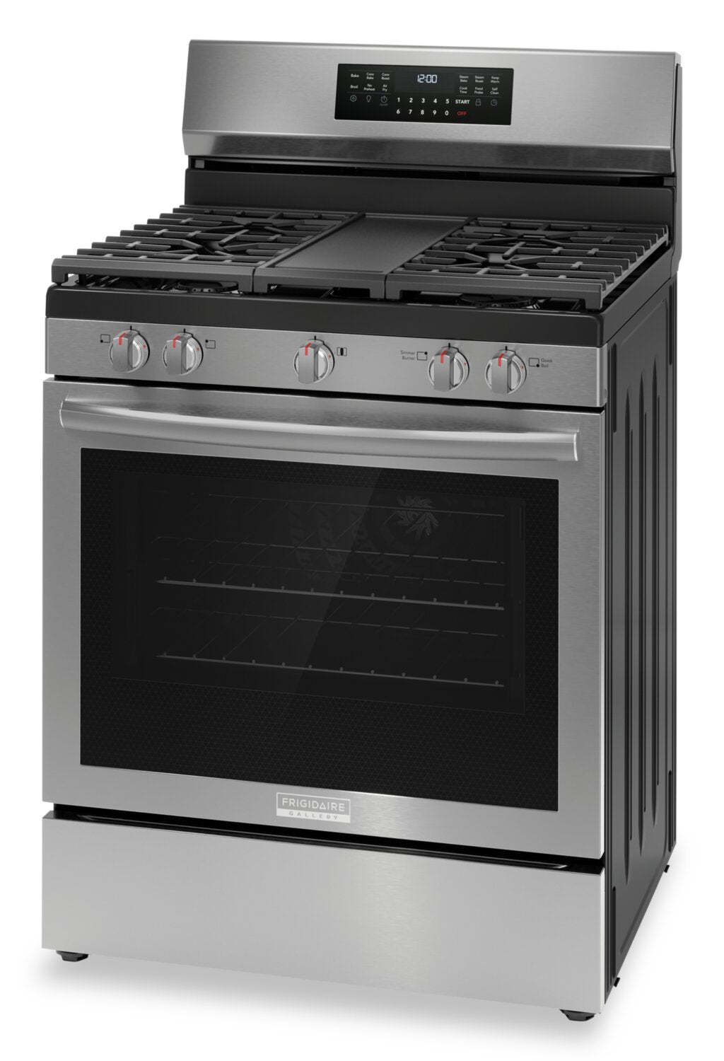 Cuisinière à gaz Frigidaire Gallery de 5,1 pi³ avec convection totale et friture à air - acier inoxydable résistant aux taches…