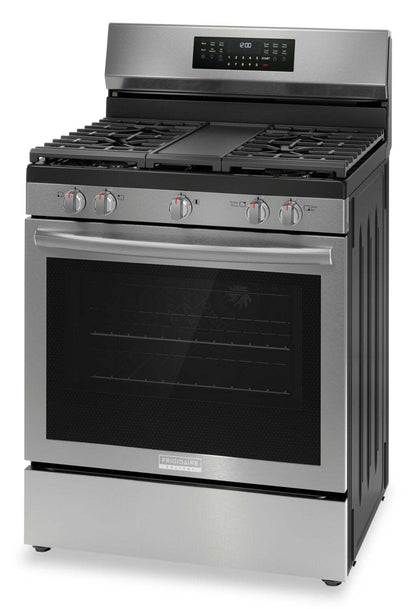 Cuisinière à gaz Frigidaire Gallery de 5,1 pi³ avec convection totale et friture à air - acier inoxydable résistant aux taches…