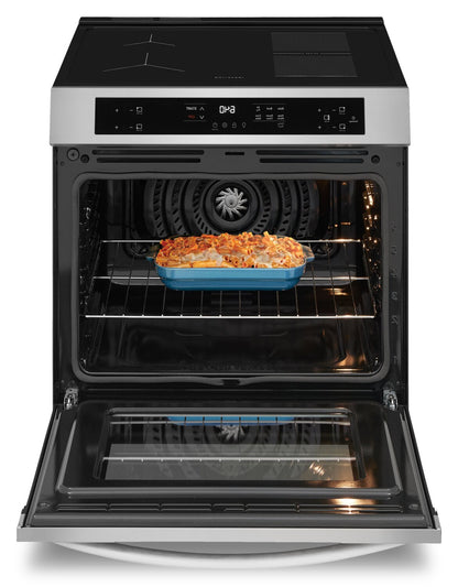 Frigidaire 5,3 pi³ Cuisinière à induction avec commandes à l’avant et friture à air - acier inoxydable - FCFI308CBS