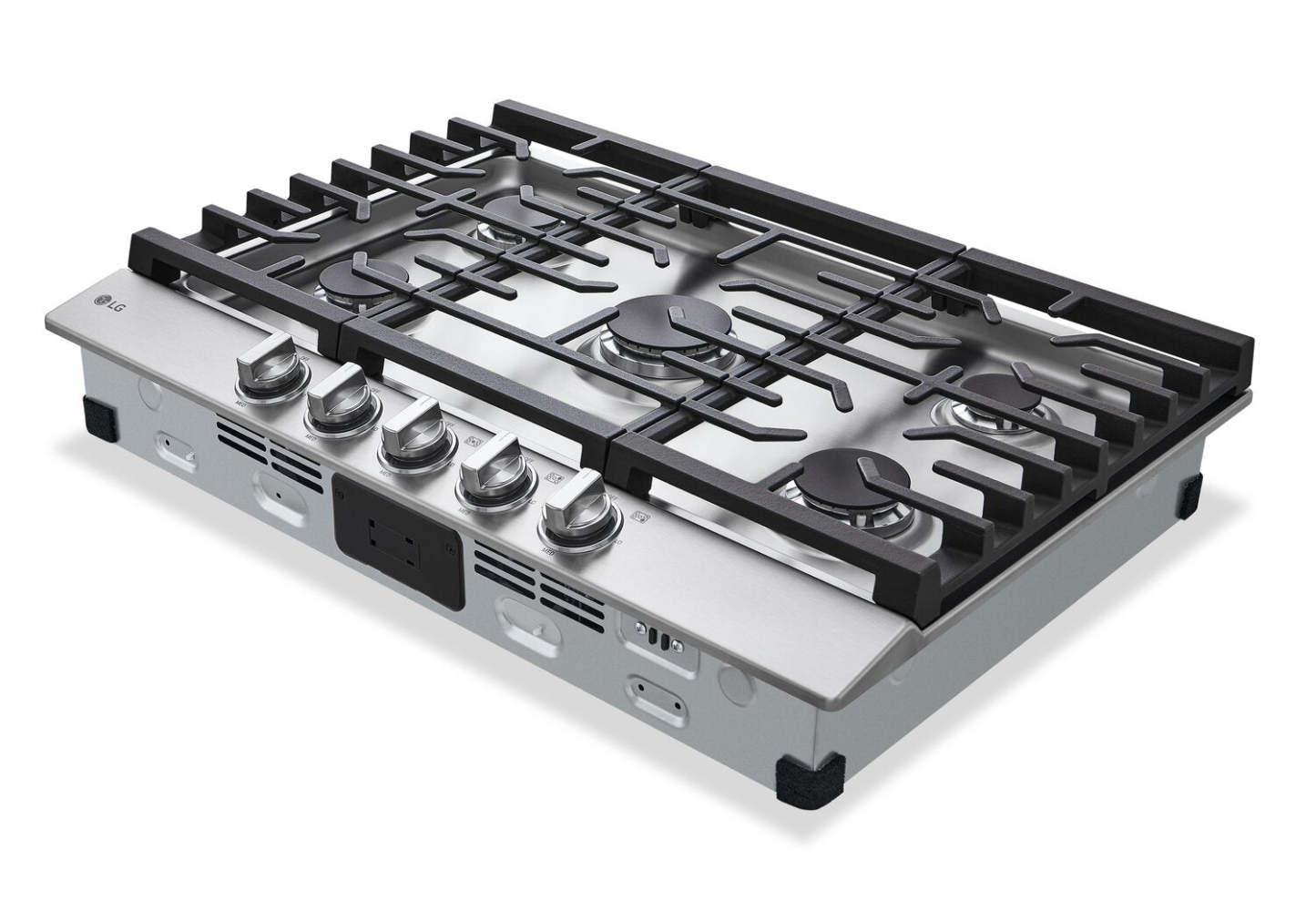 Table de cuisson au gaz LG 30 à 5 éléments - Acier inoxydable anti-taches - CBGJ3023S | Table de cuisson à gaz LG de 30 po à 5 éléments - acier inoxydable résistant aux taches - CBGJ3023S