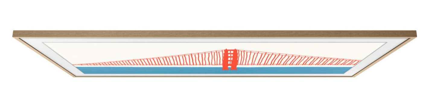 Samsung Customizable Bezel for 55 The Frame TV - Modern Teak | Cadre personnalisable Samsung pour 55 The Frame TV - Teck moderne | SCFA55TK