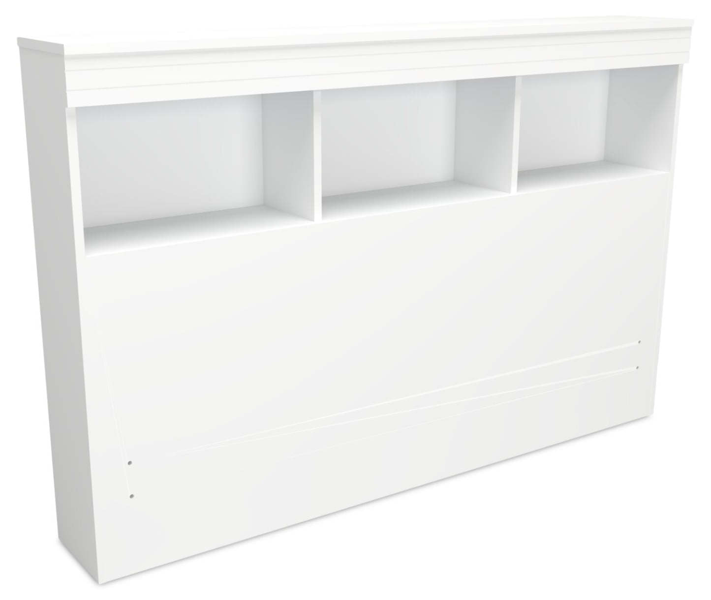 Ensemble de lit Riley Mates avec tête de lit bibliothèque pour enfants, fabriqué au Canada, blanc - pleine grandeur | Lit matelot Riley avec ensemble de tête de lit bibliothèque pour enfants, fabriqué au Canada, blanc - format lit double