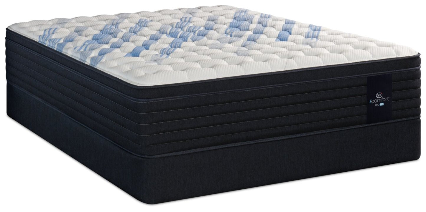 Serta iComfort Hybrid ProHD Vanguard 3.0 Ensemble de matelas double à europlateau | Ensemble matelas à Euro-plateau ProHD Vanguard 3.0 Hybrid iComfortMD de Serta pour lit simple | VNGRD3TP