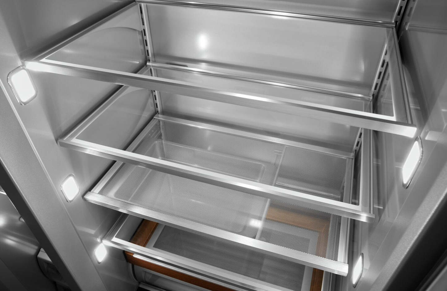 Réfrigérateur KitchenAid de 30 pi³ et de 48 po à compartiments juxtaposés - panneau personnalisable - KBSN708MPA | KitchenAid 48 30 Cu. Fort. Réfrigérateur côte à côte - Prêt pour les panneaux…